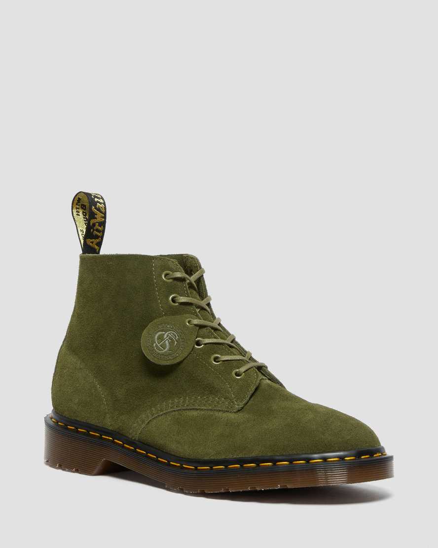 Dr. Martens 101 Suede Erkek Ayak Bileği Botları - Bot Yeşil |LZMVW3089|